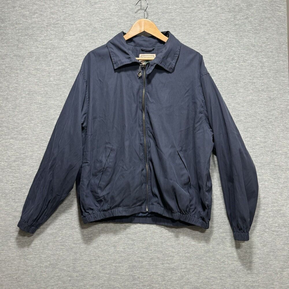 Northwest Territory Mens Size Large Navy Blue Lined Nylon Winter Coat Jacket
